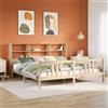 vidaXL Letto Libreria senza Materasso Bianco 160x200 cm Legno di Pino letto vidaXL