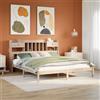 vidaXL Letto Libreria senza Materasso Bianca 90x200 cm Legno di Pino letto vidaXL