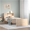 vidaXL Letto Libreria senza Materasso Bianca 90x200 cm Legno di Pino letto vidaXL