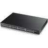 ZYXEL SWITCH MANAGED 48 PORTE GIGABIT, 2XSFP, SSENZA VENTOLE, DESKTOP/RACK