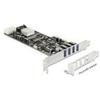 Delock Scheda PCI Express x4 > 4 x USB 3.0 Quad Channel esterno