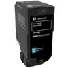 Lexmark 74C20CE cartuccia toner 1 pz Originale Ciano