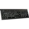 LogicKeyboard XL-Print Astra 2 Bianco su Nero DE (Mac)