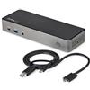 StarTech.com USB-C e USB-A Dock - Docking station universale triplo monitor Disp