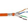 Helos Cavo di installazione Helos, Cat 7, S/FTP, PiMF, LSZH, arancione, tamburo da 500