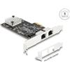 Delock Scheda PCI Express x2 per 2 x RJ45 5 Gigabit LAN RTL8126 (81261)