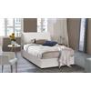 Talamo Italia - Letto Piazza e Mezza Angela, Letto Contenitore con Rivestimento in Ecopelle, 100% Made in Italy, Apertura Frontale, Adatto per Materasso Cm 120x190, Bianco