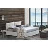 Talamo Italia - Letto matrimoniale Stefania, Letto contenitore con rivestimento in ecopelle, 100% Made in Italy, Apertura frontale, adatto per materasso Cm 160x200, Bianco