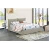 Talamo Italia Letto Matrimoniale Cristyn, Letto Contenitore con Rivestimento in Tessuto, 100% Made in Italy, Apertura Frontale, con Materasso Cm 160x200 Incluso, Beige