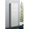 Dmora - Scarpiera Samar, Porta scarpe salvaspazio, Armadio da ingresso multiuso, Mobile per calzature 5 ante, Made in Italy, 73x15h180 cm, Bianco