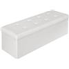 TecTake 110x38x38 cm Sgabello pieghevole Cassapanca Pouf Contenitore Poggiapiedi Cubo - disponibile in diversi colori - (Bianco | no. 401823)