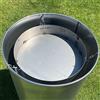 mocisa Braciere universale per barbecue, diametro 48 cm, inserto per fuoco per piastra di fuoco, griglia a botte, botte per barbecue, braciere