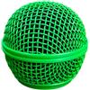 Wokyo Copertura di ricambio per testina del microfono, griglia del microfono in rete metallica, filtro antipop con testina sferica con schiuma interna, compatibile con SM58 SM58S, SM58LC copertura antivento