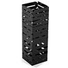 Versa Ingolstadt Portaombrelli per Ingresso, Corridoio, Camera, Giardino. Portaombrelli Piccolo e Moderno, Misure (A x L x l) 49 x 15,5 x 15,5 cm, Metallo, Colore Nero