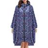 RUITOTP Poncho Antipioggia Impermeabile con Maniche Tasca e Riflettore Mantella per Adulti Unisex Portatile Pioggia per Uomo Donna Trekking Campeggio