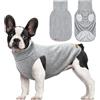 Mosucoirl Felpe per Cani Maglioni cani Maglione per Animali Domestici Felpe con cappuccio Abbigliamenti per cani caldi Cappotti e giubbotti per cani piccoli e medi XS-4XL (Grigio, XS)