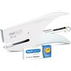 Rapesco 1381 SP-64 Cucitrice a Pinza e 1000 Punti Tipo 21/4 mm, Capacità 12 Fogli, Bianco