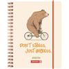 BRUNNEN Diario scolastico 2025/2026 Bear | A6 plastica