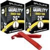 Baldwins Coppia di camere d'aria Baldwins da 66 cm per cicli/bici da 66 cm x 1,75 a 2,125 (adatta a qualsiasi tipo 1,75, 1,85, 1,90, 1,95, 2.0, 2.10, 2.125) Presta/French Type Valve (confezione da 2)
