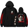 OUHZNUX Felpa con Cappuccio Terrifier Felpa Unisex con Stampa Girocollo di Halloween Street Winter Donna/Uomo Moda Divertente Felpa Cosplay XS-3XL-Black||XS