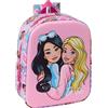 safta BARBIE 3D - Zaino per asilo 3D, adattabile al carrello, facile da pulire, ideale per bambini di diverse età, comodo e versatile, qualità e resistenza, 22 x 10 x 27 cm, Rosa, M, Casual