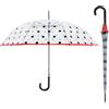 Le Monde du Parapluie - Ombrello a campana trasparente da donna, trasparente, Classic