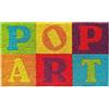 BANZAII TEXTILE INNOVATOR ONLINE Banzaii Zerbino in Cocco da Esterno o Interno con Retro Antiscivolo 40x70 cm - Pop Art