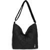 Mabecol Mabceol Borsa a Tracolla Donna Grande Borsa Shopper Imbottita Puffer con Zip Impermeabile - Borsa a Spalla Hobo Trapuntata per Shopping e Viaggi (Nero)