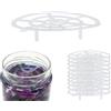 mikken 12 griglie in plastica Ø 70 mm per inserirsi, conservare, inscatolare e fermentare - adatto per barattoli con coperchio TO 82, alternativa ai pesi di peso