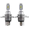 Jzoowar H4 9003 HB2 Kit Lampadine per Un LED Un Fascio Basso Alto 35W 4000LM 6000K Luminoso