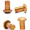 Screws City Rivetti a testa tonda in rame massiccio M5 (5 mm x 16 mm), DIN 660 (confezione da 20) D01D