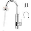 HOGART Rubinetto elettrico con scaldabagno istantaneo 230 V per cucina, giardino, bagno, roulotte, campeggio, riscaldamento intelligente, rubinetto con scaldabagno istantaneo, rubinetto acqua calda