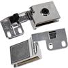 AERZETIX - C74736 - Coppia di 2 Cerniere per Porta in Vetro Finestra Max 5mm - Vetrina - Acciaio - Finitura Cromata