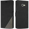 SONWO Cover per Samsung Galaxy A5 2017 / Galaxy A520, Flip Caso in PU Pelle Case Cover Custodia con Slot per Schede e Supporto Stand per Samsung A5 2017 / A520, Nero