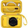 Canboc Custodia per fotocamera Canon PowerShot G7 X Mark II / G7X Mark III Digital 4K Vlogging Camera, Punta e Spara 4K Video Camera Bag, Giallo