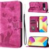 LSPCASA Custodia con Google Pixel 10/Pixel 9 6.3 pollice Premium Pelle PU Flip Protettiva Cover Con Slot Per Schede e Funzione Supporto Custodia Cover Portafoglio con Google Pixel 10/Pixel 9 Rosa