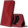 ZONNAVI Cover per Google Pixel 6 PRO, Flip Custodia Pelle PU con [Slot Cart] [Supporto Stand] [Magnetica], Cover a Libro Portafoglio per Google Pixel 6 PRO (Rosso)