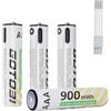 GOTOBI AAA Pile Ricaricabili con 4 in 1 Cavo di ricarica USB-C,1.5V 900 mWh Batterie al litio Ricaricabili 900 cicli Confezione da 4 pezzi