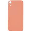 Smartex® Vetro copribatteria per scocca Posteriore Big Hole Compatibile con iPhone XR | Senza Logo (Corallo)