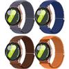 chinbersky 20mm Nylon Intrecciato Cinturino Compatibile con Samsung Galaxy Watch 4/5/6/7 40mm 44mm/Galaxy Watch5 Pro/Watch 4&6 Classic/Active 2 40mm 44mm/Watch3 41mm/Gear Sport/Gear S2 Classic