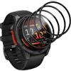 Yieehhow Pellicola Protettiva per Garmin Fenix 8 51mm Vetro Temperato [4 Pezzi], PMMA Film Protettivo Composito, HD/Anti-graffio, 3D Curva Protezione Schermo per Garmin Fenix 8 51mm