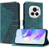 YIRRANZD Custodia per Honor Magic 6 PRO 5G, Cover a Libro in Pelle PU con Slot Cart e Silicone TPU Bumper, Flip Caso Portafoglio Cover per Honor Magic 6 PRO 5G (Verde)