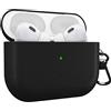 MyGadget Cover Rigida Compatibile con Apple Airpods Pro 2a Generazione 2022 - Custodia Finta Pelle per Cuffie Auricolari - Case con Skin Antiurto - Black