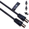 Keple Cavo Coassiale TV per Trasmissione Segnali HD Televisori Ricevitori Video Audio TV VCR DVD Satellitari Digitale, M MASCHIO - M MASCHIO Adattatore Connettore Coaxial Cable 5.0m