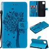 Fatcatparadise Cover per Samsung Galaxy A22 5G, Custodia Samsung A22 5G, Custodia Portafoglio a Libro in Pelle Flip Cover e TPU Silicone con Funzione Supporto Chiusura Magnetica (Blu)