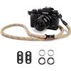 VOVMOEYA Tracolla Fotocamera Corda,Cinghia per Fotocamera Corda per Fujifilm X100V XT5 Nikon ZFC Z30 Z50 Canon EOS R6 R10 R50 Sony A6000 A6400 A7 IV Fotocamera Tracolla - Verde mimetico