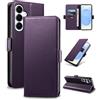 Yunubeyii Cover Libro per Samsung Galaxy S25 Plus/S24 Plus,Viola