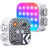 K&F CONCEPT Luce Video RGB Portatile 2500-9900K con 21 Effetti,Bianco | Illuminazione Fotografica a 360°Luminosi, Regolabile CRI 96+, per Vlogging, Selfie e Fotografia Prodotti,L01