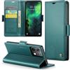 Rerzoiro Cover per Xiaomi Redmi Note 13 5G (Non per 4G) Custodia Portafoglio[Blocco RFID]Premium Pelle PU Wallet Case Flip Libro con Porta Carte Slot Supporto Flip Case per Redmi Note 13 5G, Blu-verde