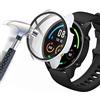 Acadeny Custodia rigida compatibile con Xiaomi Mi Watch con pellicola protettiva, 9H Durezza Hart PC Case sottile in vetro temperato per Smart Xiaomi Mi Watch, bianca